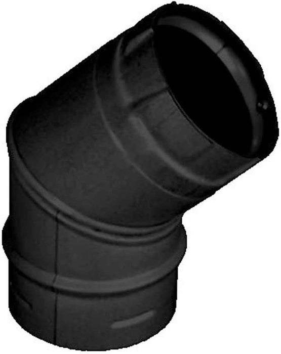 Majestic PelletVent Pro 3" 45 Degree Elbow (Black)