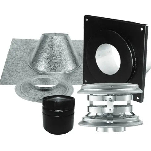 Majestic PelletVent Pro 4" Vertical Kit for Flat Ceiling