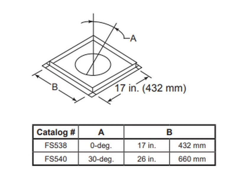 Majestic AC30 Degree Firestop Spacer for SL1100 and SL400 Series Pipe