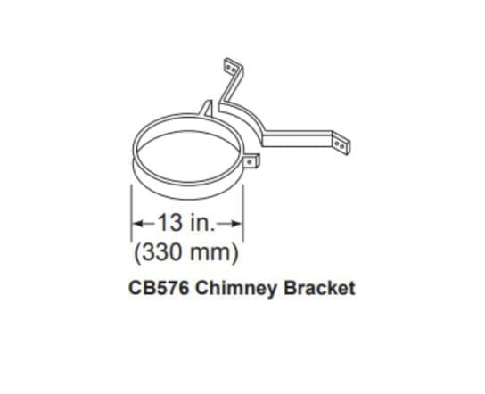 Majestic 3-Pack Chimney Bracket for SL1100 and SL400 Pipe Series