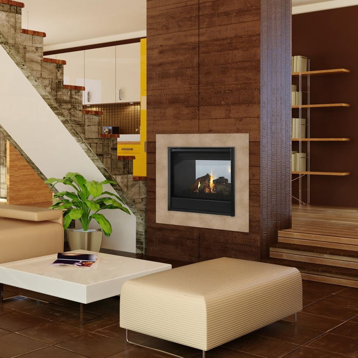 Majestic See Through 36" Direct Vent Multi Sided Gas Fireplace