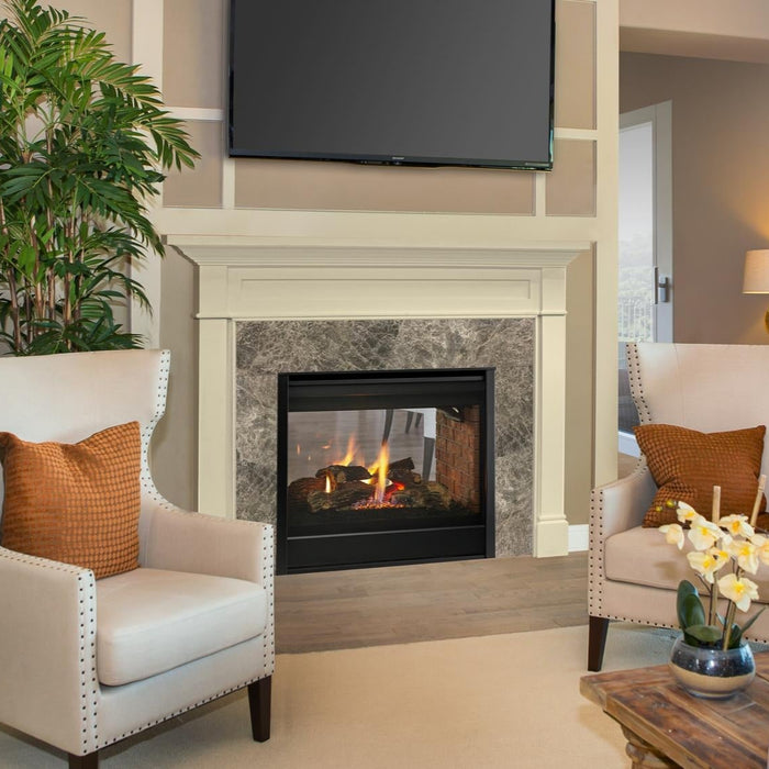 Majestic See Through 36" Direct Vent Multi Sided Gas Fireplace