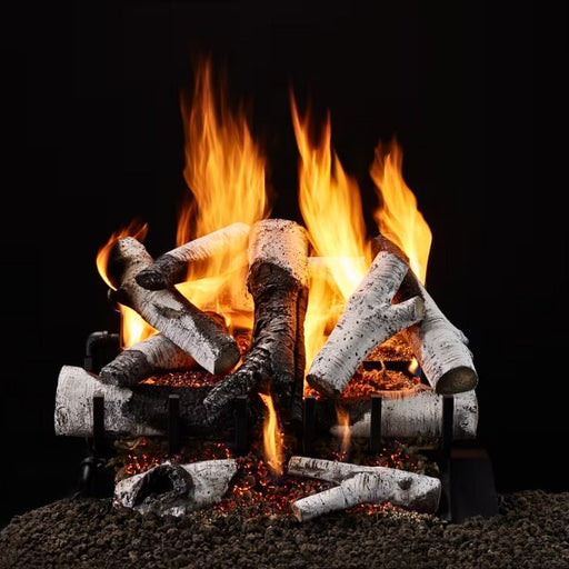 Majestic 3-Tier Grand Birch Vented Gas Log Set