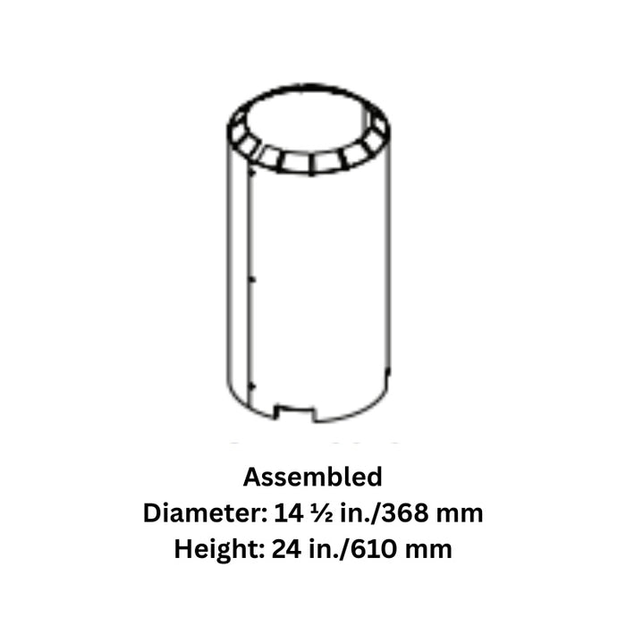 Majestic Attic Insulation Shield for SL300 Series Wood Burning Pipe | AS8