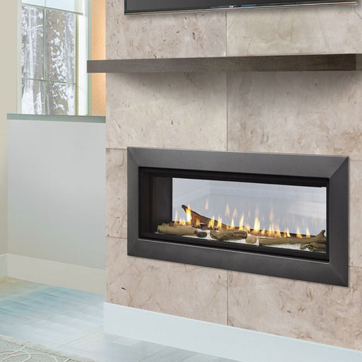 Majestic Echelon II 48 See Through Linear Direct Vent Gas Fireplace Living Room  Scaled