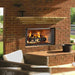 Majestic Villawood 36" Outdoor Wood Burning Fireplace Installed Garden Lounge Area V2