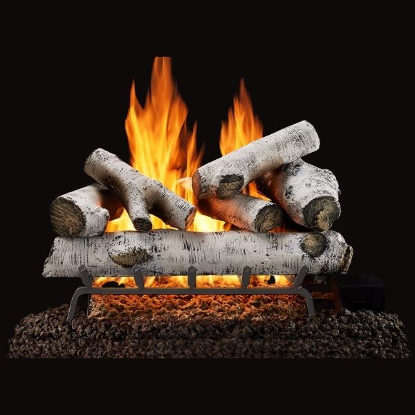 Majestic Woodland Birch Outdoor Vented Gas Log Set Single Tube