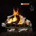 Majestic 2-Tier Grand Birch Outdoor Vented Gas Log Set with Included On and Off Remote Control