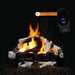 Majestic 2-Tier Grand Birch Vented Gas Log Set with Included On and Off Remote Control