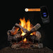 Majestic 2-Tier Grand Oaks Outdoor Vented Gas Log Set with included On and Off Remote Control