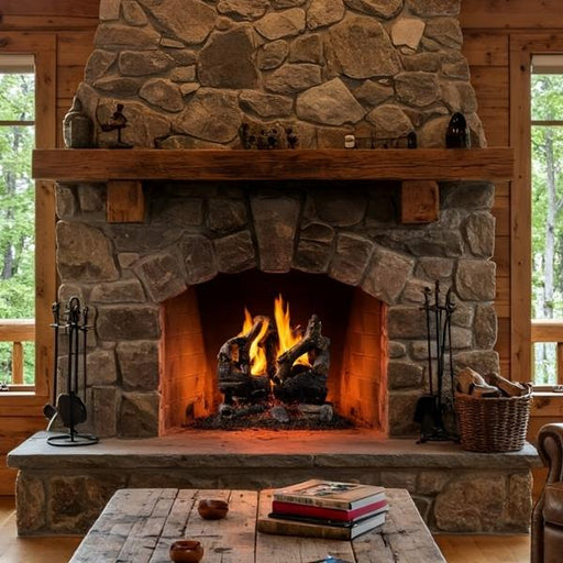 Majestic 3-Tier Grand Oaks Outdoor Vented Gas Log Set 