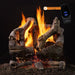 Majestic 3-Tier Grand Oaks Vented Gas Log Set with Included On and Off Remote Control