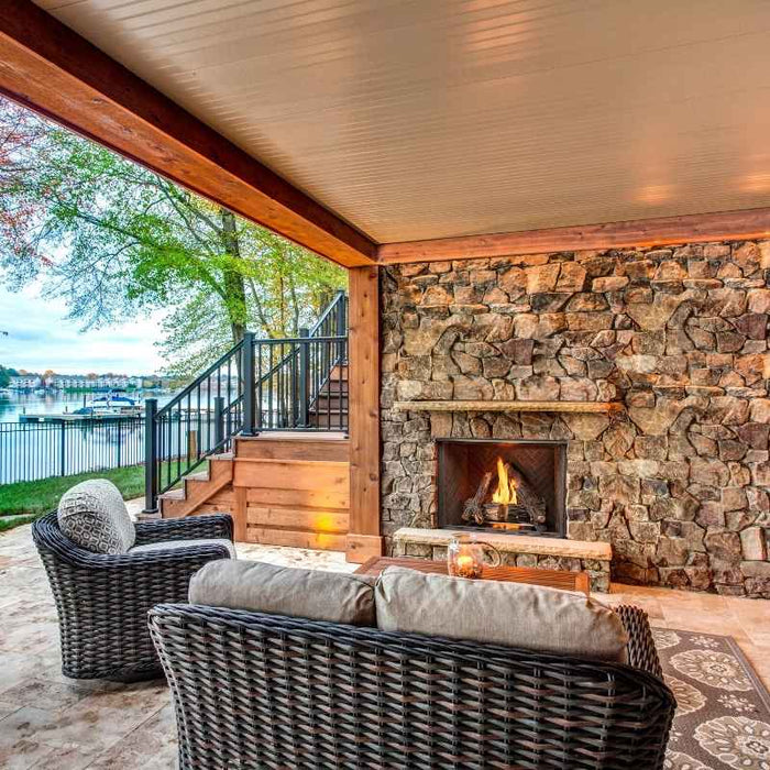 Majestic Courtyard 36" Traditional Outdoor Vent Free Gas Fireplace