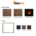 Majestic Marquis Direct Vent Gas Fireplace Optional Interior Panels and Firescreen