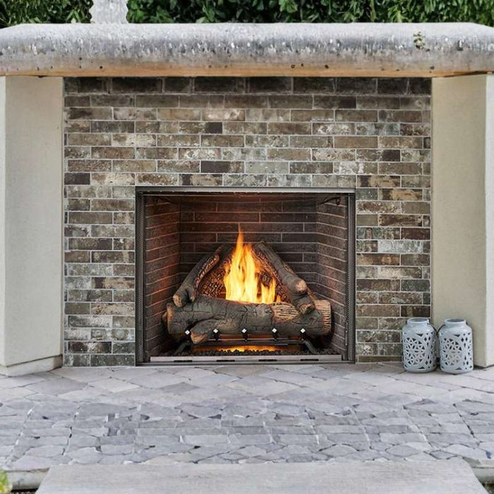 Majestic Standard Definition Log Set with Courtyard place outdoor