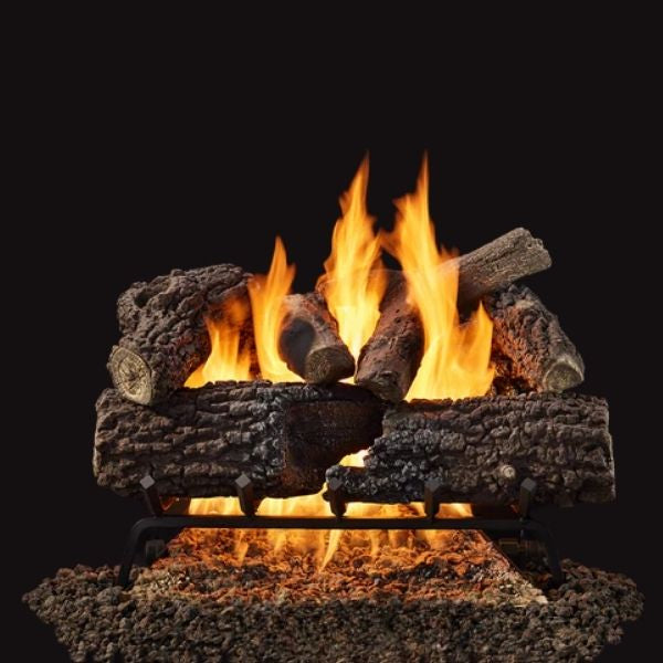 Majestic Timberland Oak Double Tube Vented Gas Log Set