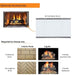 Majestic Villawood 36" Outdoor Wood Burning Fireplace Optional Accessories Log Set and Decorative Interior Panel