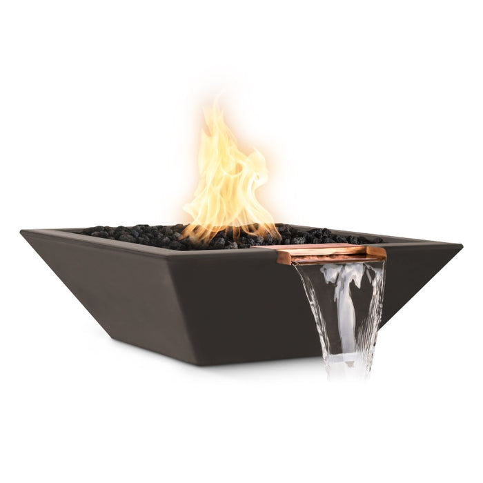 Malibu Fire & Water Bowl - GFRC Concrete Chocolate