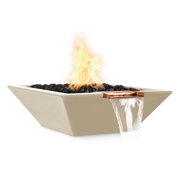 Malibu Fire & Water Bowl - GFRC Concrete Vanilla