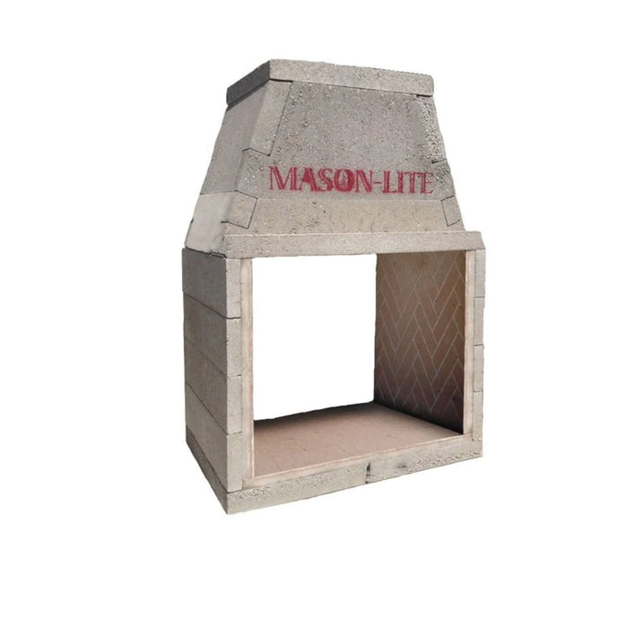 Mason-Lite Pre-Cast See Through B-Vent Gas Fireplace - (incl. 30" Virginiana Gas Logs)