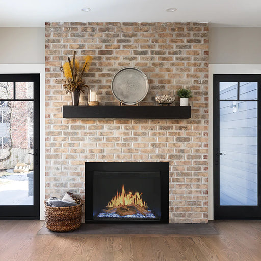 Modern Flames Orion Traditional Heliovision Virtual Electric Fireplace insert installation