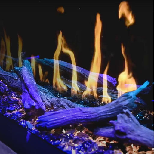 Modern Flames Orion Virtual Electric Fireplace Blue Ember Media Yellow Flame close-up_d96a18cd-613d-4cb0-8a14-be593a726aeb