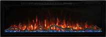 Modern Flames Spectrum Slimline Ultra-Slim Electric Fireplace Face On Orange Blue