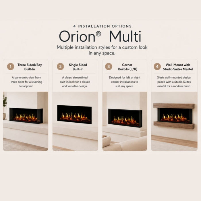 Modern Flames Orion Multi V2 120" Virtual Electric Fireplace