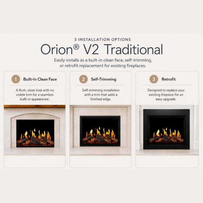 Modern Flames Orion Traditional V2 26" Virtual Electric Fireplace