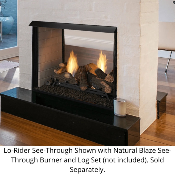 Monessen Lo-Rider 36" See Through Vent Free Gas Firebox
