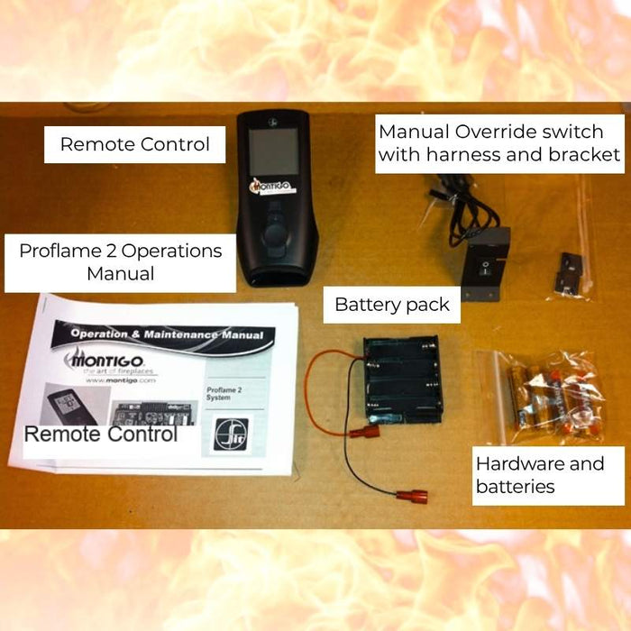 Montigo Remote Control Kit - [onoff, thermostatic control, manual override, battery back-up]