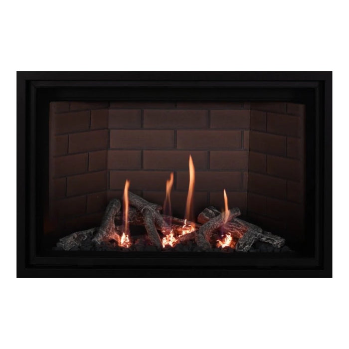 Montigo Delray Square DRSQ34-2 with Driftwood Log Set + Red Brick Liner
