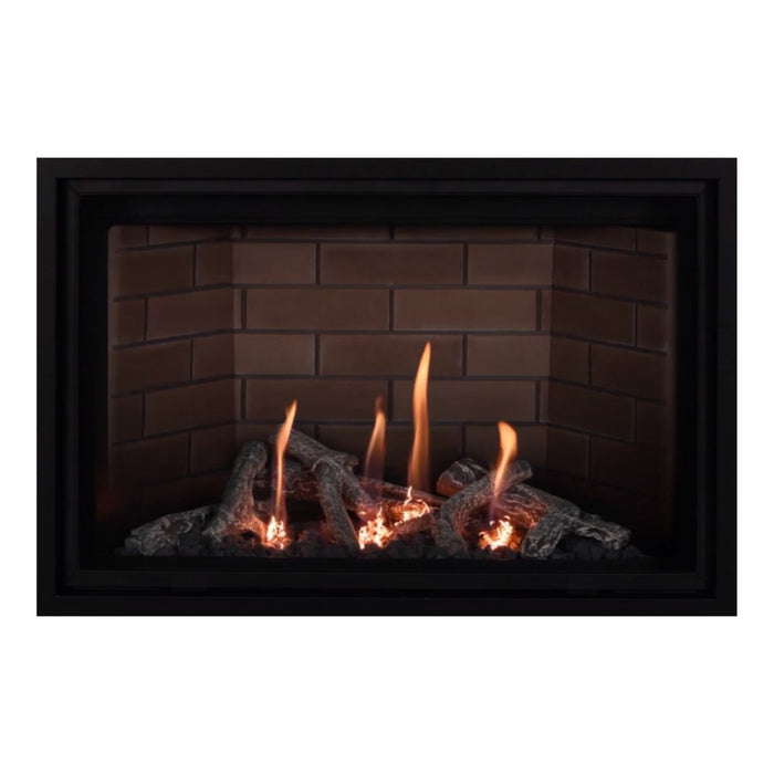 Montigo Delray Square DRSQ34-2 with Driftwood Log Set + Tan Brick Liner