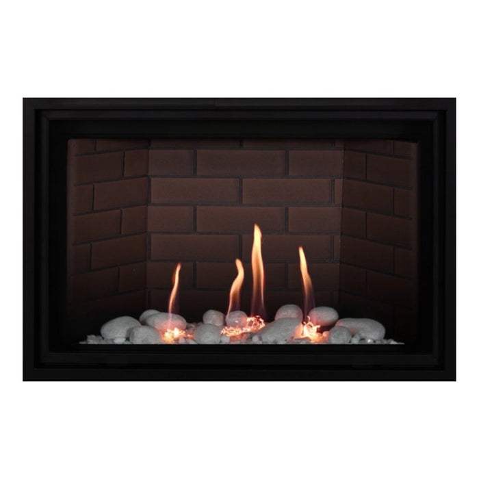 Montigo Delray Square DRSQ34-2 with Winter Scene Contemporary + Red Brick Liner