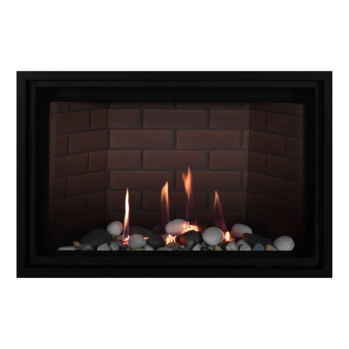 Montigo Delray Square DRSQ34 with Beach Scene Contemporary + Red Brick Liner