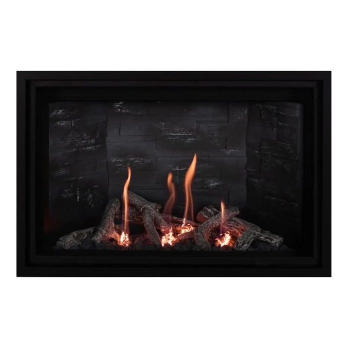 Montigo Delray Square DRSQ34 with Driftwood Log Set + Grey Ledgestone Liner