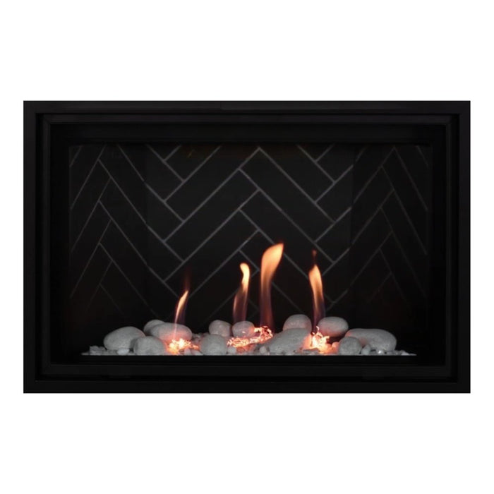Montigo Delray Square DRSQ34 with Winter Scene Contemporary + Grey Herringbone Liner