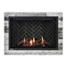 Montigo Delray Square DRSQ38-2 with Driftwood Log Set + Grey Herringbone Liner