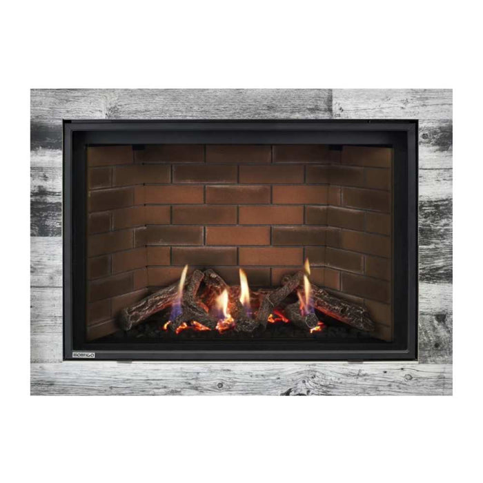 Montigo Delray Square DRSQ38-2 with Driftwood Log Set + Tan Brick Liner