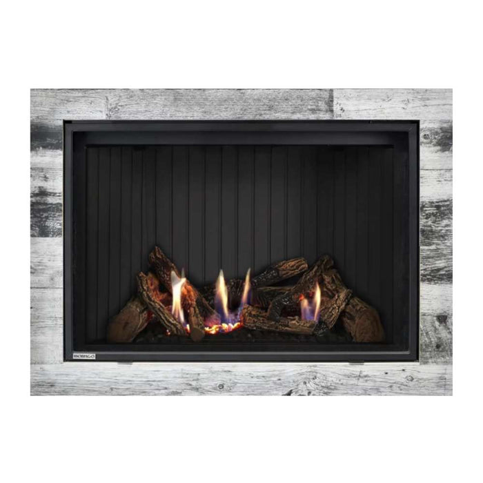 Montigo Delray Square DRSQ38-2 with Split Oak Log Set + Ash Fluted Liner