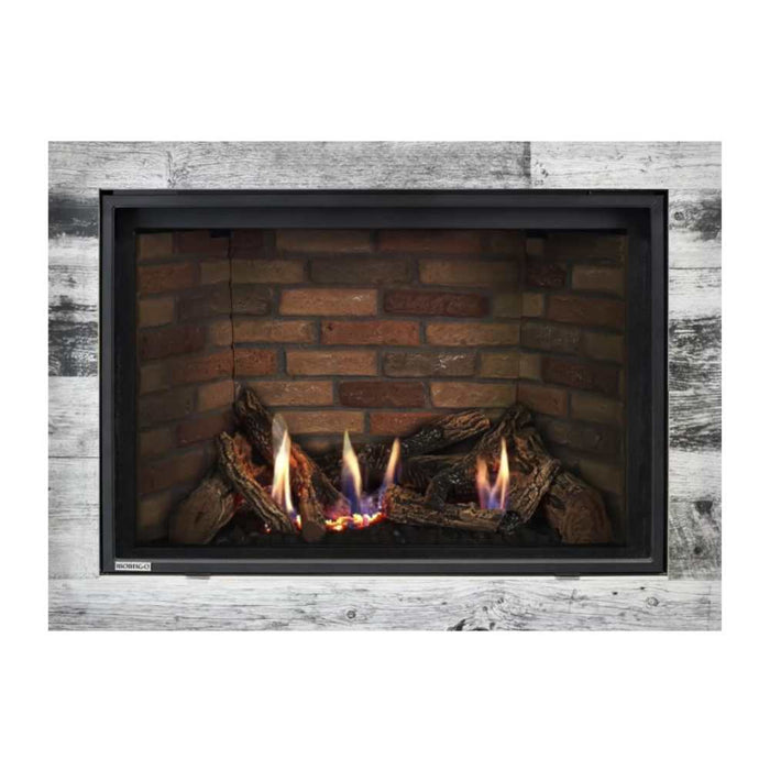 Montigo Delray Square DRSQ38-2 with Split Oak Log Set + Vintage Brick Liner