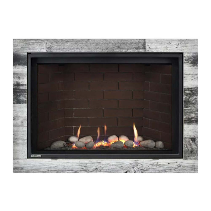 Montigo Delray Square DRSQ38-2 with Winter Contemporary + Red Brick Liner