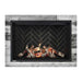 Montigo Delray Square DRSQ38 with Birch Log Set + Grey Herringbone Liner
