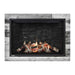 Montigo Delray Square DRSQ38 with Birch Log Set + Grey Ledgestone Liner