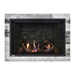 Montigo Delray Square DRSQ38 with Split Oak Log Set + Grey Ledgestone Liner