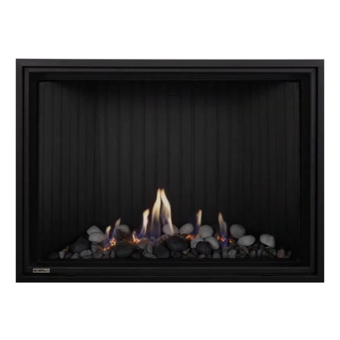 Montigo Delray Square DRSQ42-2 with Beach Scene Contemporary + Ash Fluted Liner