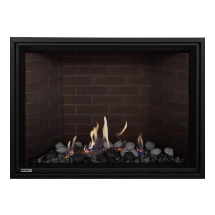 Montigo Delray Square DRSQ42-2 with Beach Scene Contemporary + Red Brick Liner