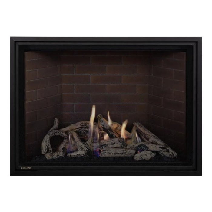 Montigo Delray Square DRSQ42-2 with Driftwood Log Set + Red Brick Liner