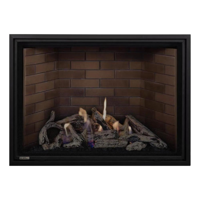 Montigo Delray Square DRSQ42-2 with Driftwood Log Set + Tan Brick Liner