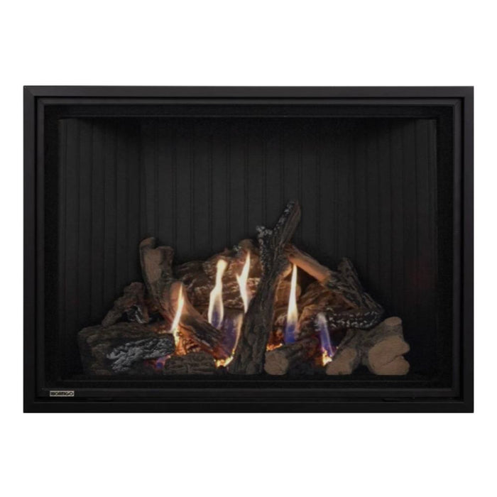 Montigo Delray Square DRSQ42-2 with Split Oak Log Set + Ash Fluted Liner